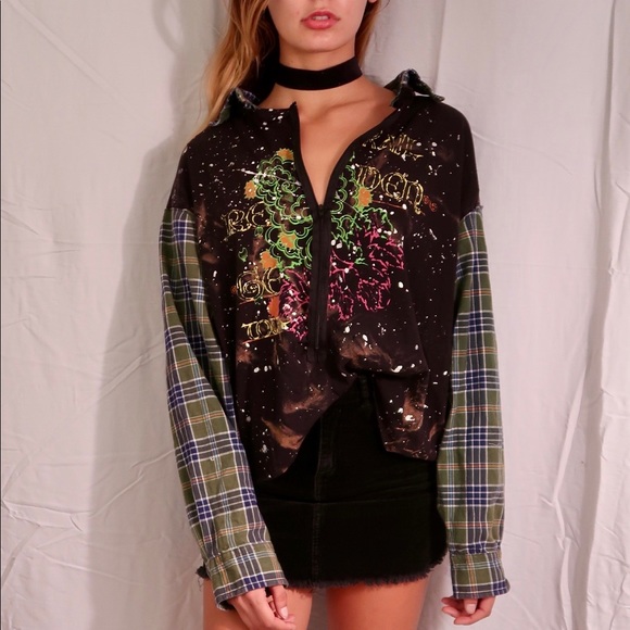 Tops - One of a kind RENEWAL flannel / T-shirt